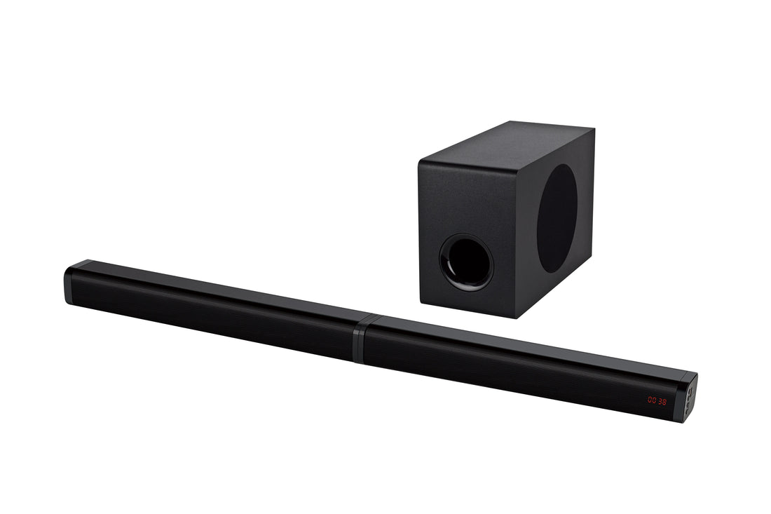 80W Wood Combination Home Theater System Soundbar with Subwoofer