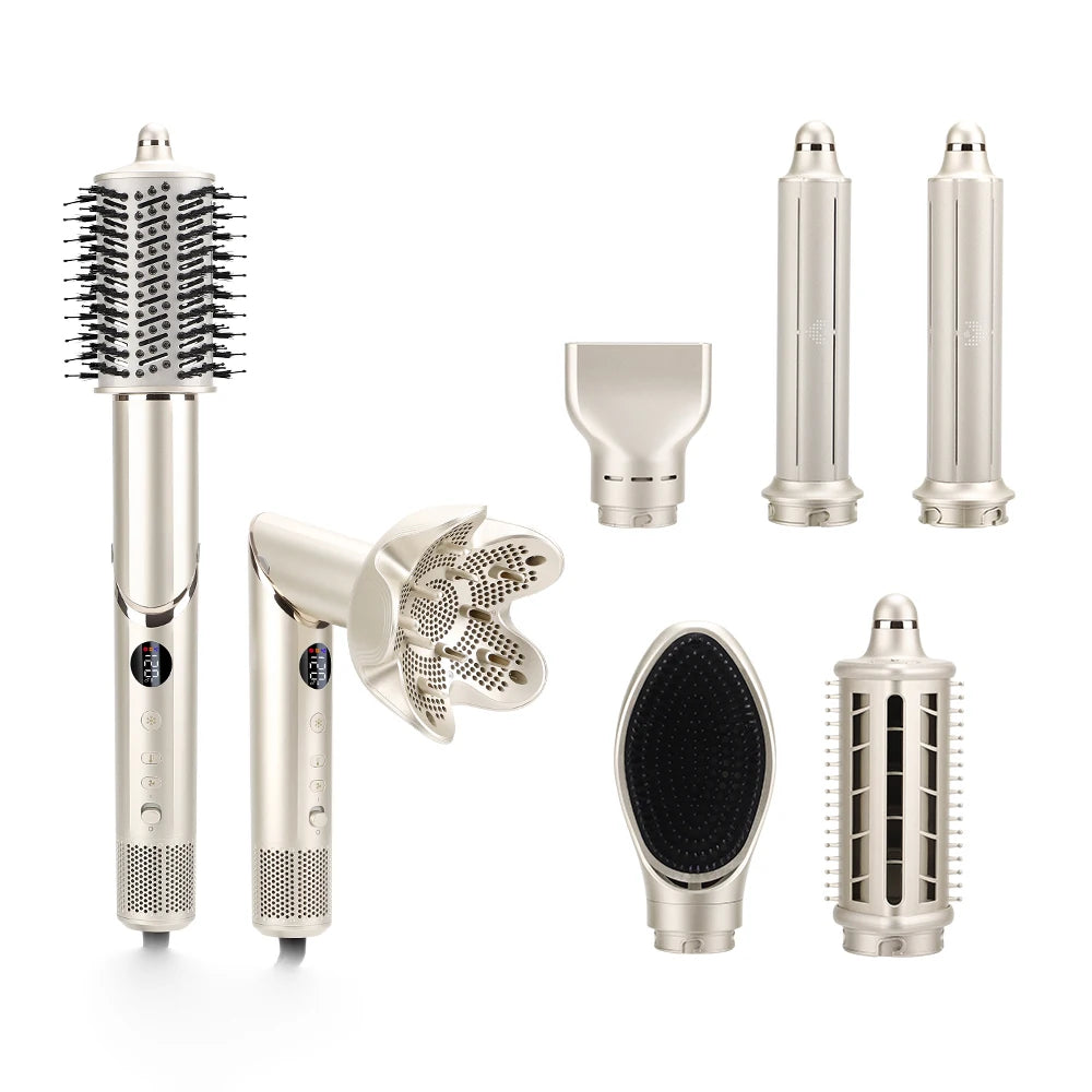 8 in 1 Air Styler Hair Styling Tools Professional Salon Multi Styler Automatic Wrap Curlers Ionic 110000RPM Hair Blow Dryer