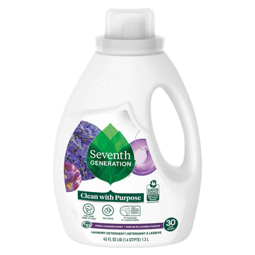 UD2 Seventh Generation Liquid Laundry Detergent 6-Pack 45 FZ Concentrated Floral Lavender Fragrance