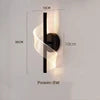 Minimalist Modern Bedside Lamp Creative Bedroom Living Room Nordic Led Ultra Bright Aisle Background Wall Light