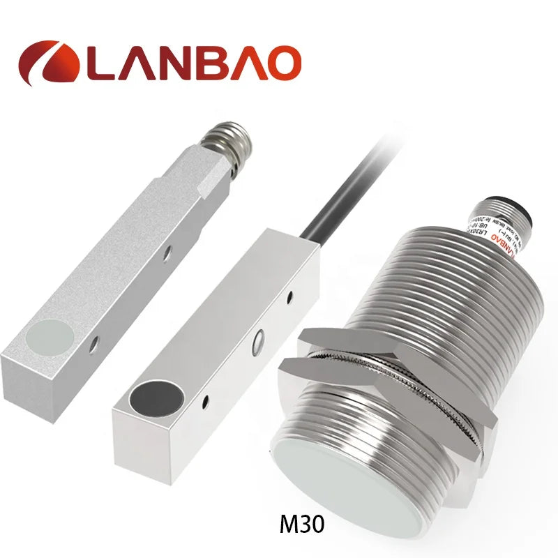 Lanbao NPN PNP 4 Wires DC 10-30V M12 Auto Inductive Proximity Sensor With CE UL Certification