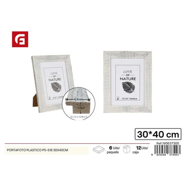 Plastic photo frame 30 x 40 cm - Decorative items