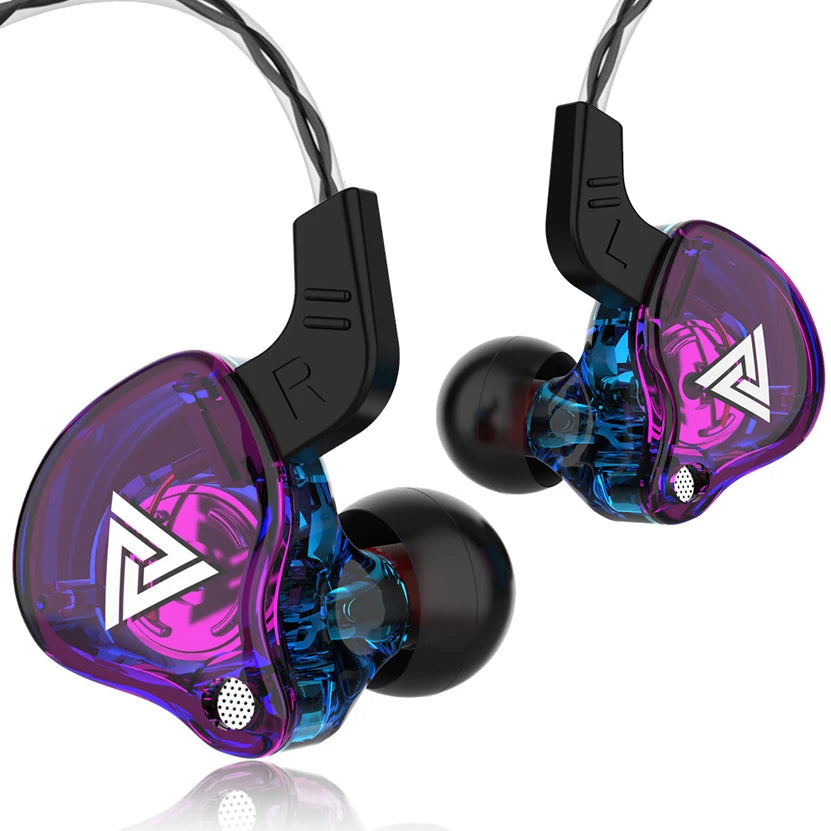 Original QKZ AK6 Copper Driver HiFi Wired Earphones Sport Running Headphones Bass Stereo Headset Music Earbuds
