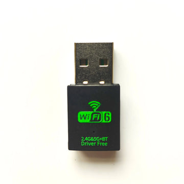 Free Drive Computer Wifi 6 USB Dongle Wireless USB Adapter AX1800 2.4GHz 5.8GHz Frequency Band BT5.3 Receiver Network Card