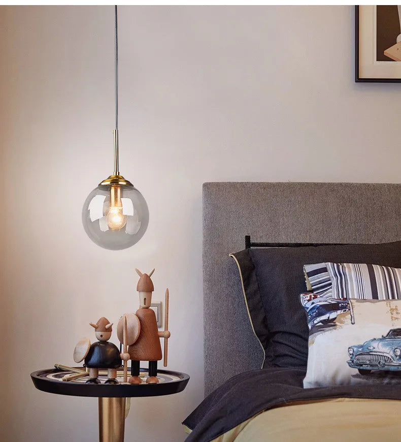 Light Luxury Bedroom Bed Chandelier Modern Simple Small Chandelier Creative Personality Web Celebrity bar Lamp Crystal Lamp