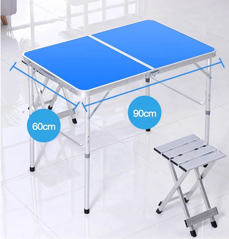 HISPEED Outdoor Dining Foldable Aluminum Camping Table Folding 35cm/70cm Height Folding Picnic Table