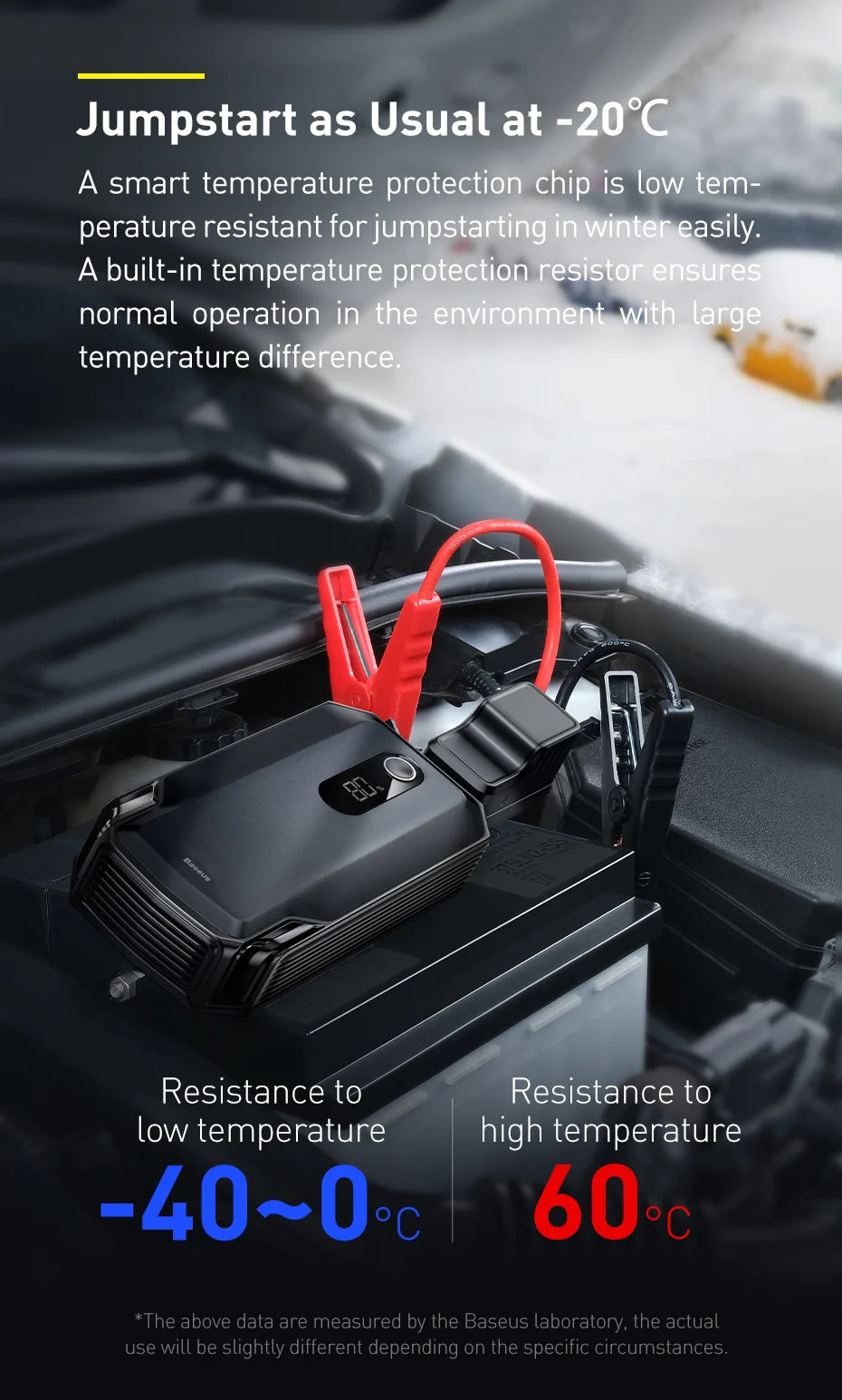 Baseus Car Jump Starter Power Bank 2000A / 1000A 12V Portable Battery Charger Auto 12V Emergency Booster Starting Device