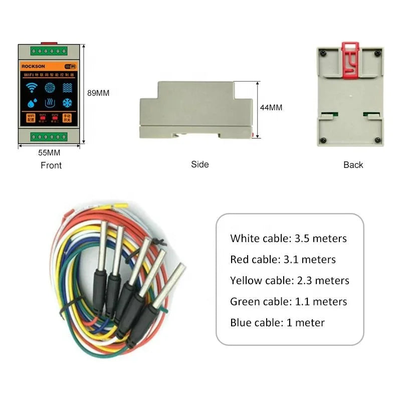 WiFi Controller Leakage Flood Alarm Boiler Swimming Tank Flow Detector System Leak Protection Tuya Smart Home Water Level Sensor
