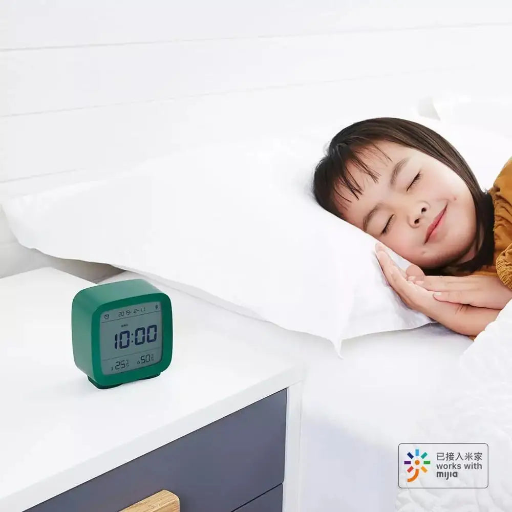 Xiaomi Cleargrass Qingping smart Alarm Clock smart Control Temperature Humidity Display LCD Screen Adjustable Nightlight