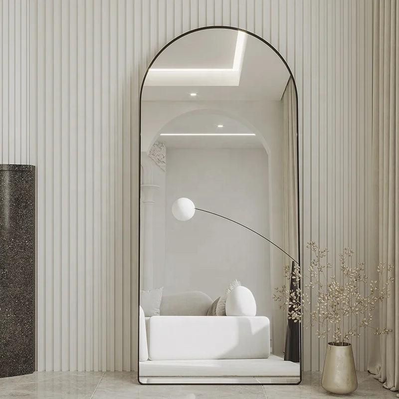 80*180cm Contemporary Glass Full Length Long Standing Mirror Antioxidative Big Wall Mirror ultra clear