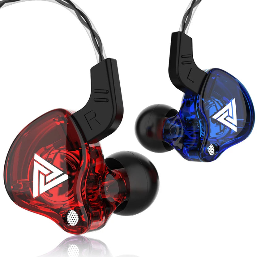 Original QKZ AK6 Copper Driver HiFi Wired Earphones Sport Running Headphones Bass Stereo Headset Music Earbuds