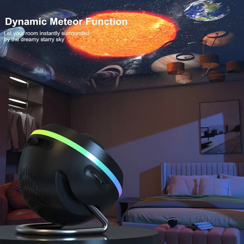 Upgrade Shooting Star 13 in 1 Galaxy Star Projector Ultra Clear Space Ball Planetarium Proyector Night Light Lamp for Kids Gifts
