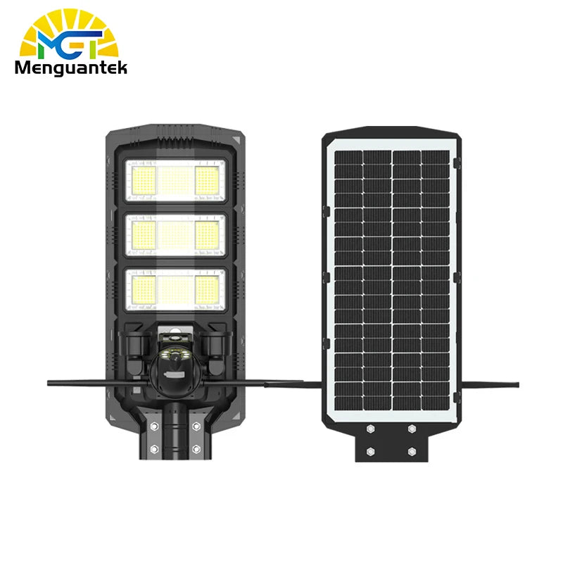 High Power HD 360-Degree No Dead Angle Weatherproof ABS Solar Garden LED Light IP65 Solar Street Light for Road Surveillance