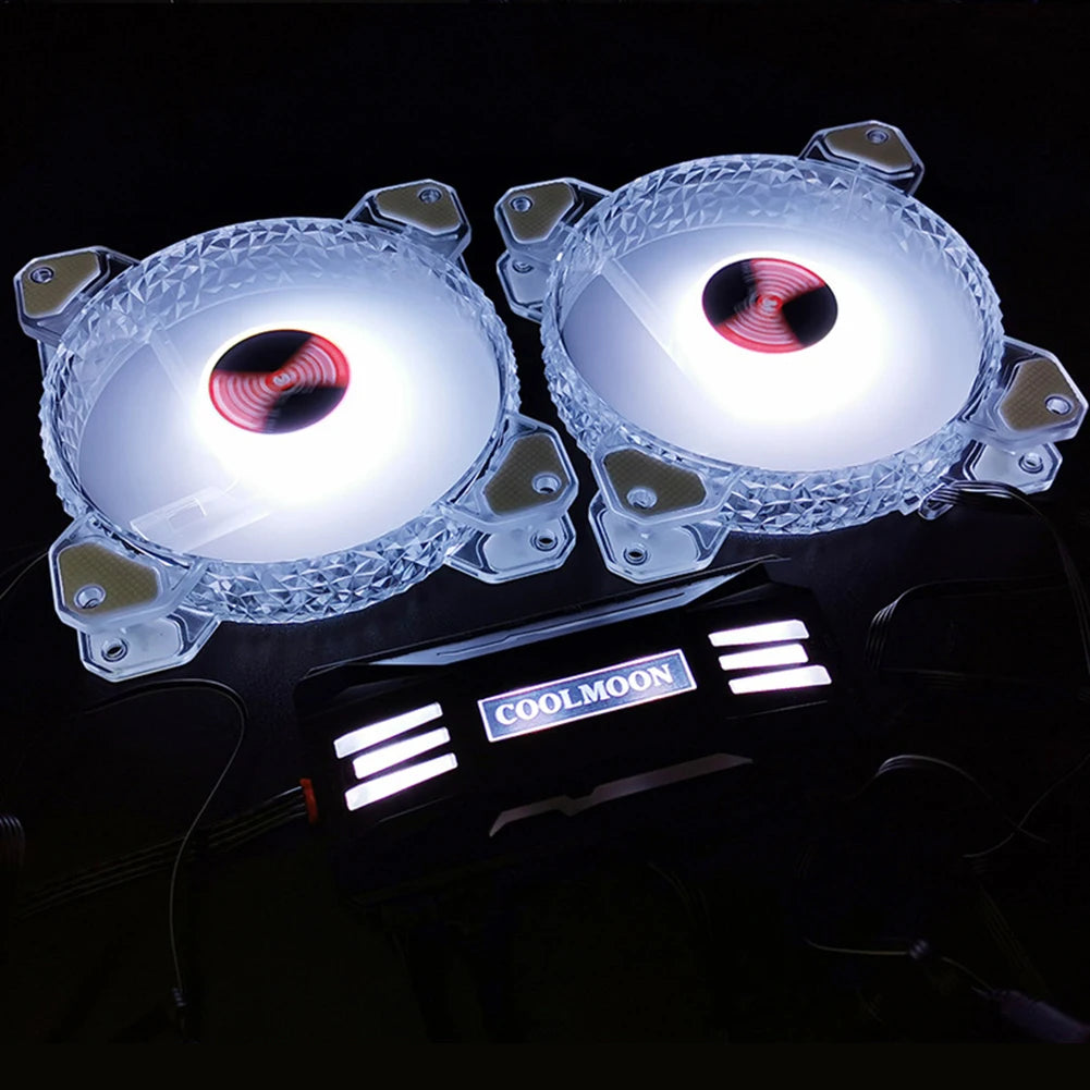 COOLMOON RGB Controller 4Pin PWM 5V 3Pin ARGB Cooling Fan Smart Remote Control for Computer PC Case Chassis Radiator