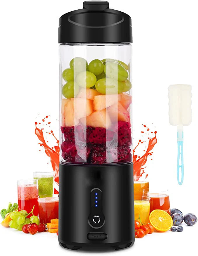 Ligkevan Fresh Fruit Smoothies Electric Mixer USB Rechargeable Cup Personal Bottle Mini Blenders Juice Portable Juicer Blender