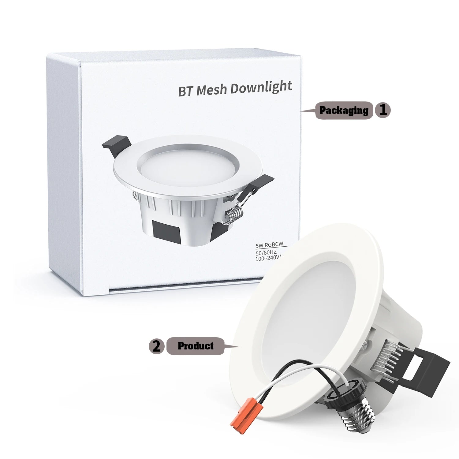 High Quality Smart LED Downlight Energy-Saving Industrial Design Remote Control Switch Surface Mounted for Bathroom-IP20 Rated