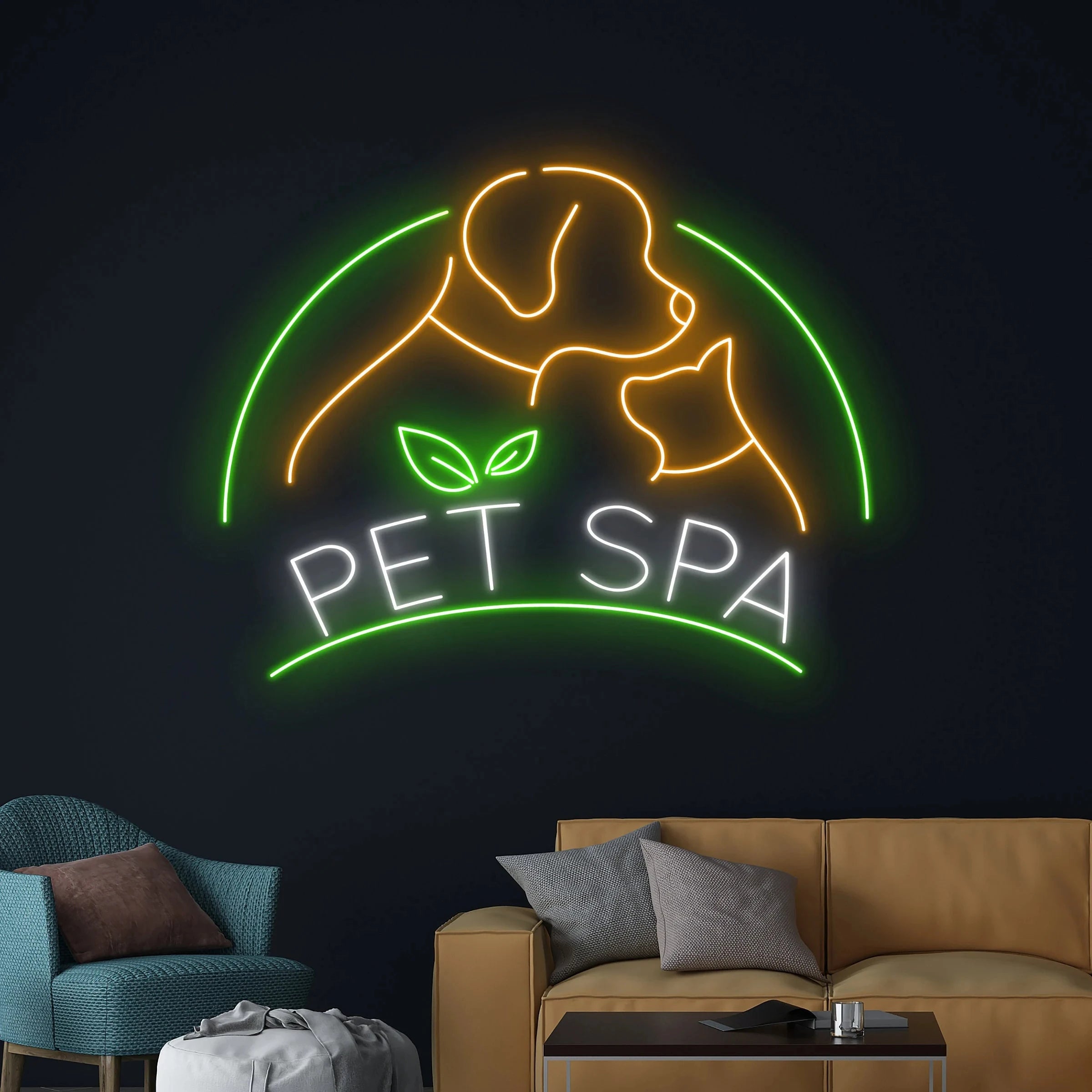 Fast Delivery Cats Dog Pets Neon Signs Decorative Lighting High-Quality Acrylic Led Light Sign for Your Shop Business