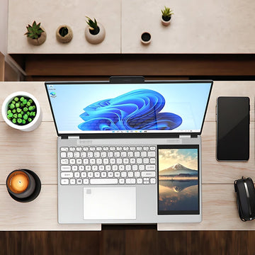 Hot Sale HL156D 15.6"+7" Double Screen Brand New Laptop Business Notebook Computer Touch Dual Two Screen Personal & Home Laptop