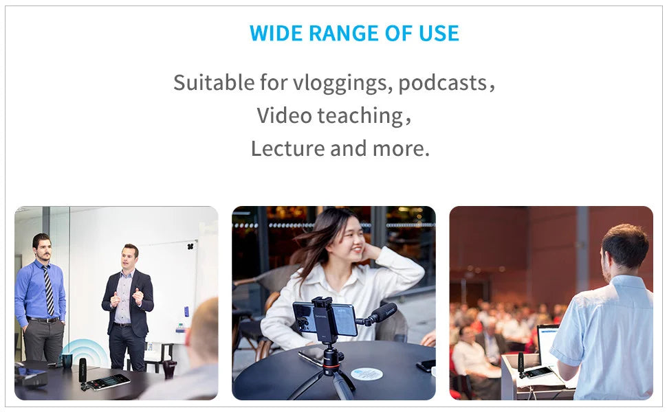 Saramonic SmartMic5 Mini Condenser Plug and Play Microphone for iPhone Android PC Computer DSLR Cameras Streaming YouTube Vlog
