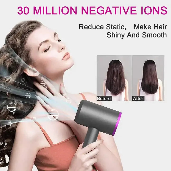 High-Speed Super Hair Dryer HD07 HD08 HD16 Set with HS05 HS08 Curler Ionic Hair Dryer Brush Wrap Best Quality Metal for Hotels