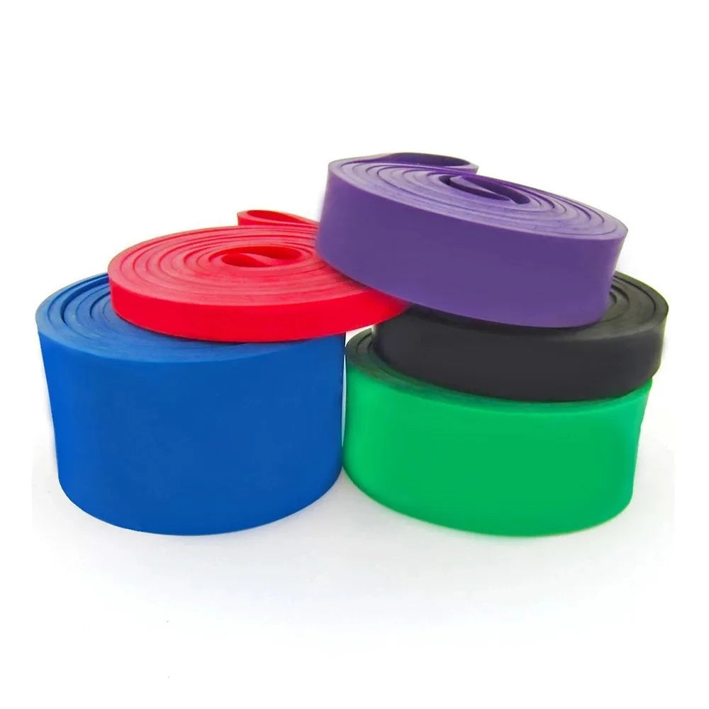 Heavy Duty 5-Set Latex Resistance Band Pull Assistance Exercise Stretch Fitness Bands for Power Lift & Stretching