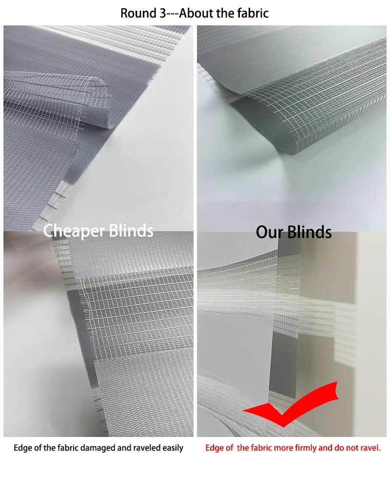 Smart Motorized Zebra Blinds – Light Filtering Electric Roller Shades for Home & Office