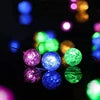 Fairy Holiday Light Strip 2M 3M Cracked Bead Blossoms Battery Silver/ Copper Outdoor Lighting Decoration