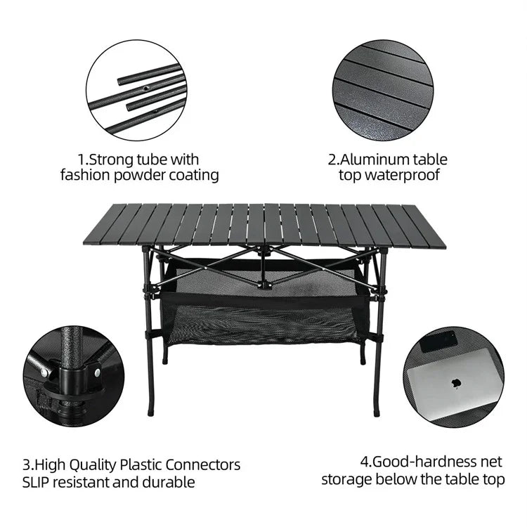 Ultralight Folding Beach Table Carry Bag Outdoor Cooking Picnic Camp Boat Travel Portable Camping Table