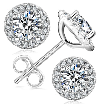 USA 3ct VVS Moissanite Earring Men Women Hip Hop Fine Jewelry Pass Diamond Tester 925 Sterling Silver Iced Out Diamond Earring
