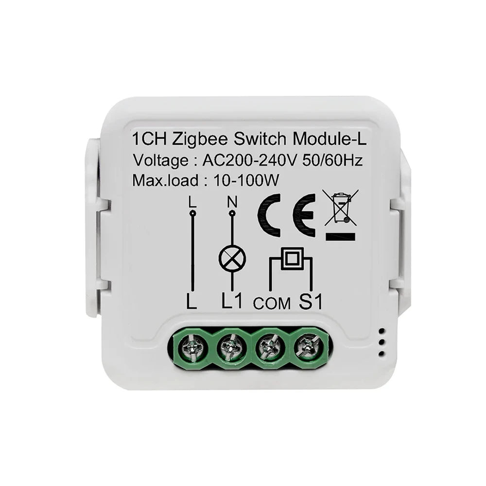 Smart Home Devices ODM OEM Wall Mount Tuya App Control Zigbee Switch Module Trigger Relay Without Neutral Line