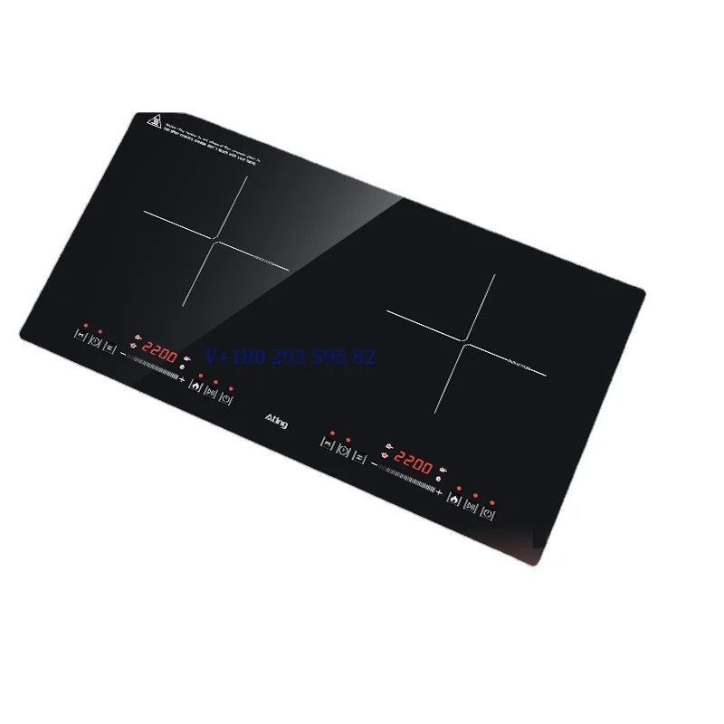 Kitchen Appliances Ceramic Glass 2 Burners Built-In and Ceramic Hob and Induction Stove Multi-Function