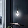 Modern Simple Style bar Clothing Shop Restaurant Living Room Bedroom Bedside Glass Chandelier