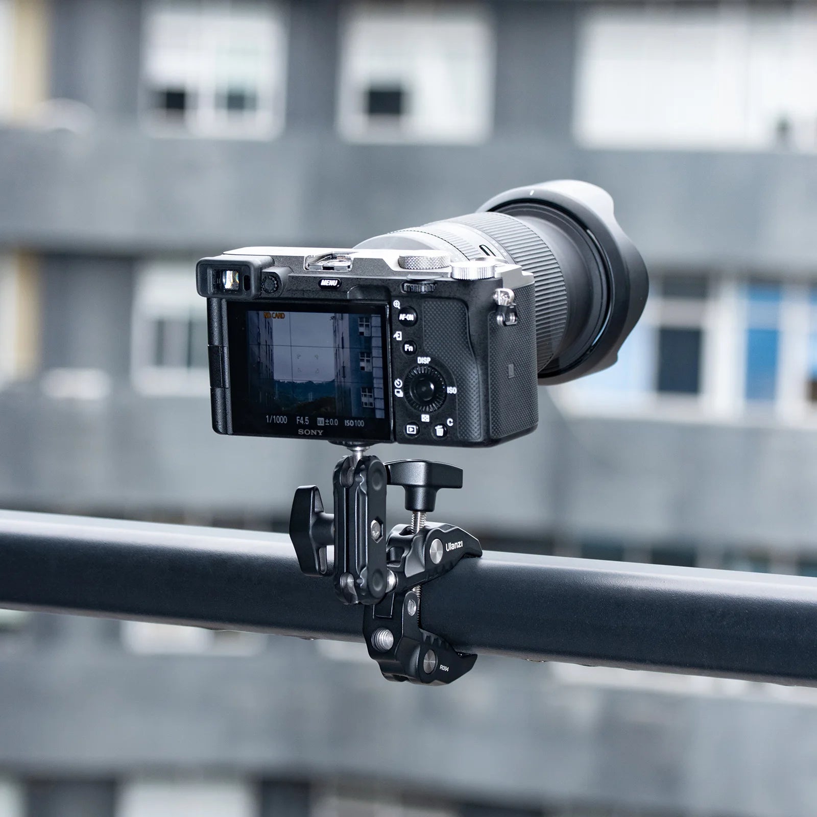 Ulanzi R094 Double Ball Head Magic Arm 1/4'' 3/8'' Aluminum Super Clamp Mounts 60mm for Camera Video LED Light Mic