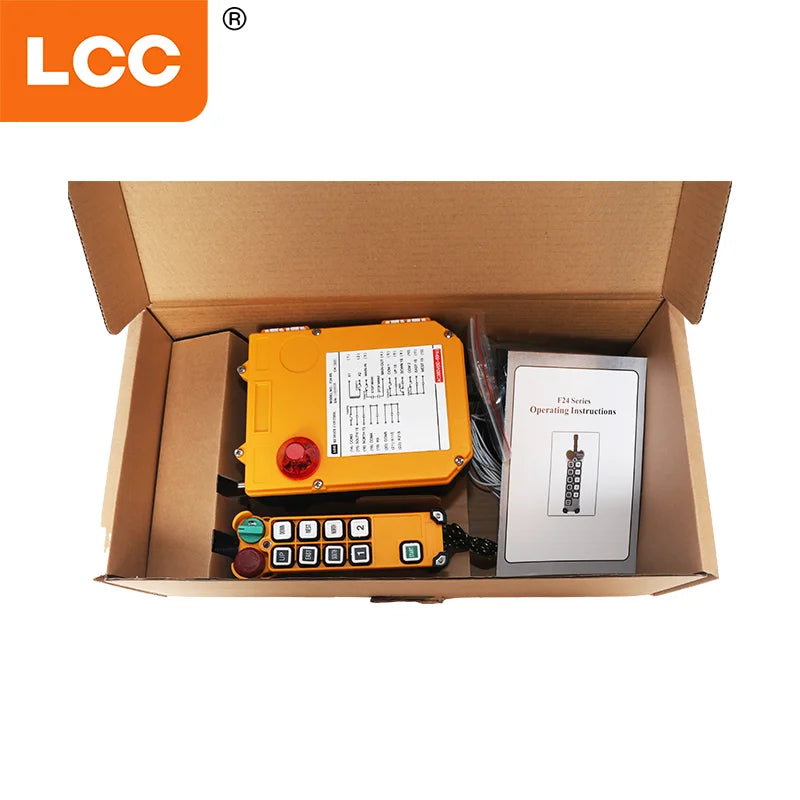 LCC F24-10S Electric Mini Winch Crane Radio Wireless Remote Control Switch