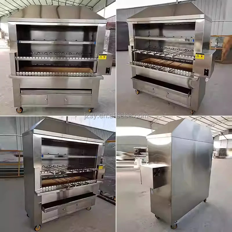 Large Charcoal Middle East Doner Kebab Equipment/Brazilian Electrical Heating Shawarma Grill Machine/Gas Brazil Barbecue Oven