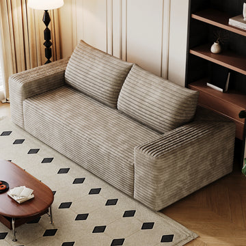 Space Saving Convertible Fabric Modular Sectional Sofa Set with Reversible Chaise Lounge for Apartment and Hotel Living Rooms