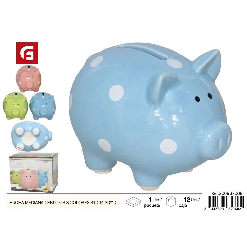 Medium piggy bank 14.3x10x10.6 cm - Decorative items