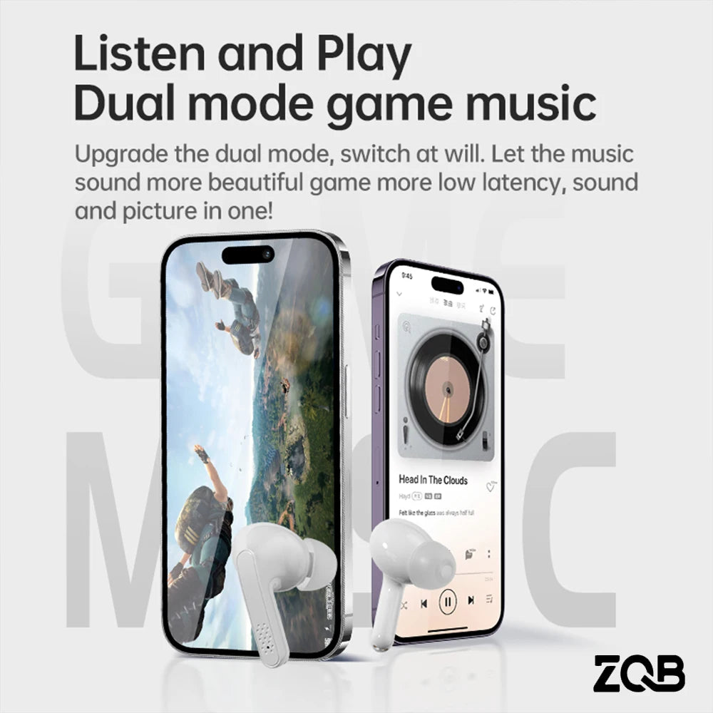 ZQB Best Selling A3 Wireless Bluetooth Earbuds TWS In-Ear Headphones with LED Battery Indicator and JL Chipset