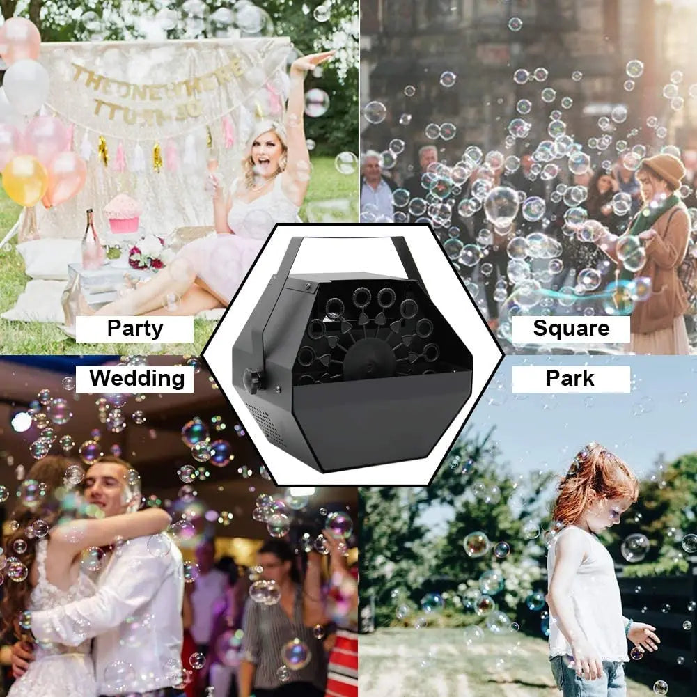 Kids Mini Remote Control Automatic Stage Soap Bubble Machine Powpartyofessional Bubbles Machine for Wedding Party DJ Children