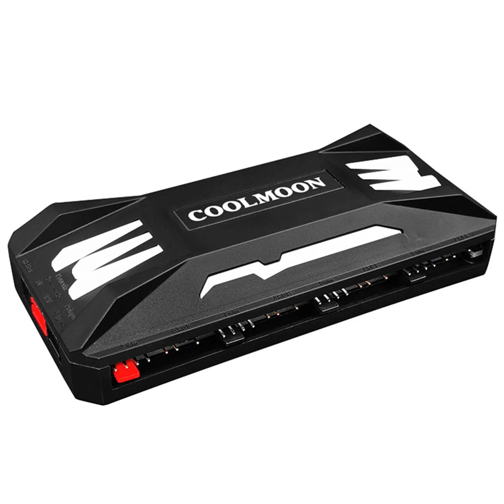 COOLMOON RGB Controller 4Pin PWM 5V 3Pin ARGB Cooling Fan Smart Remote Control for Computer PC Case Chassis Radiator