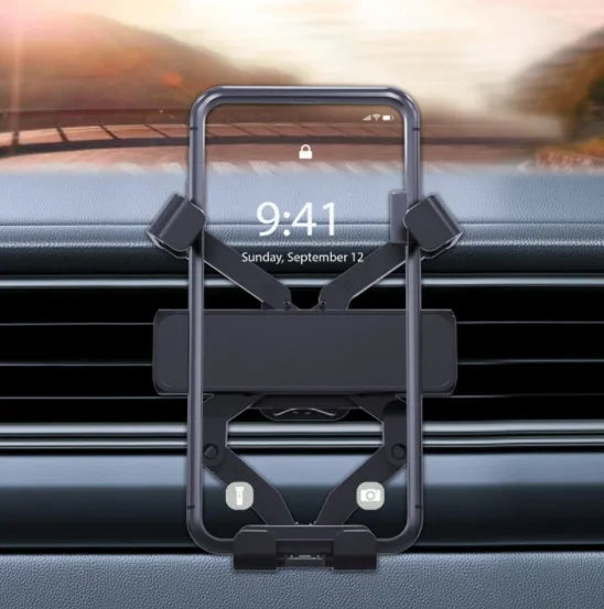 360 Degree Rotating Magnetic Air Vent Car Holder Portable Flexible Universal Gravity Mini Mobile Phone Holder 4-6.5 Inch Devices
