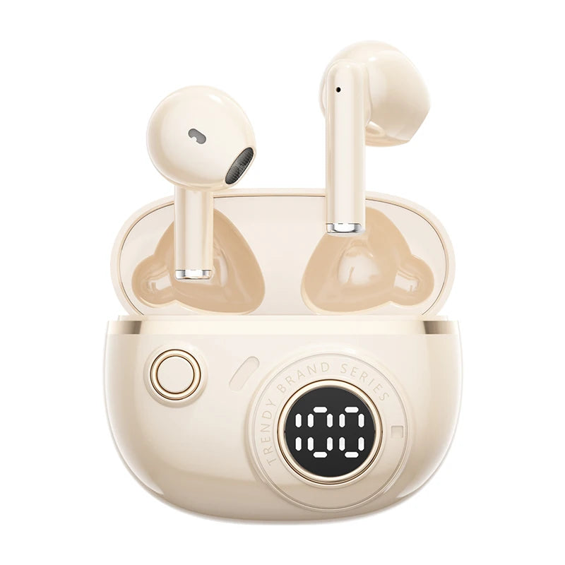 J08C High Quality Wireless TWS Earbuds Portable for Bluetooth Audio Headphones Digital Non-Noise Cancelling In-Ear Earphones