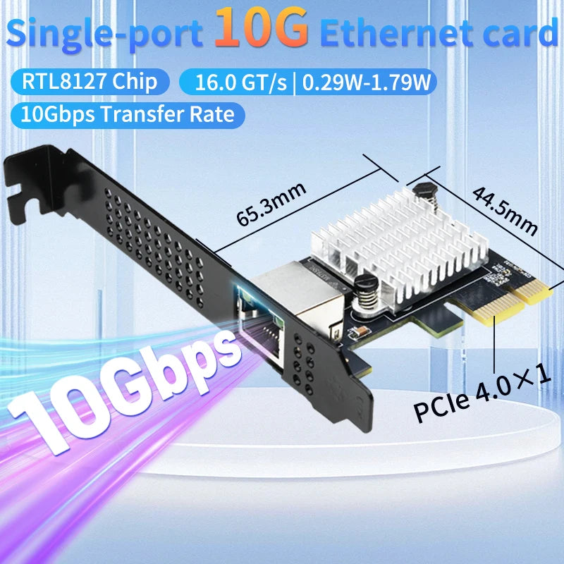10G Ethernet Network Card PCIe 4.0 | Server Desktop Adapter RJ45 | Wholesale OEM Factory Direct