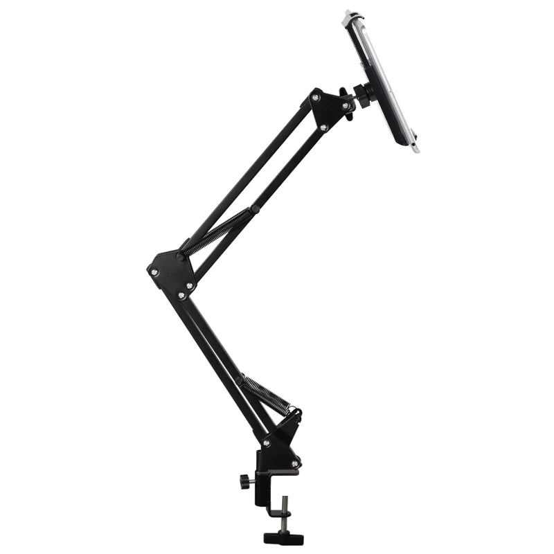 Metal Cell Phone Holder, Universal Cell Phone Clip Holder Lazy Bracket Flexible Long Arms  Tablet Holder Desktop Bed for Office