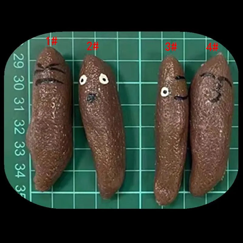 Funny Gadgets Artificial Stool Shape Unique Toys Scary Cute Miniature Brown Shit Shape 3D Hilarious Toys for Kids