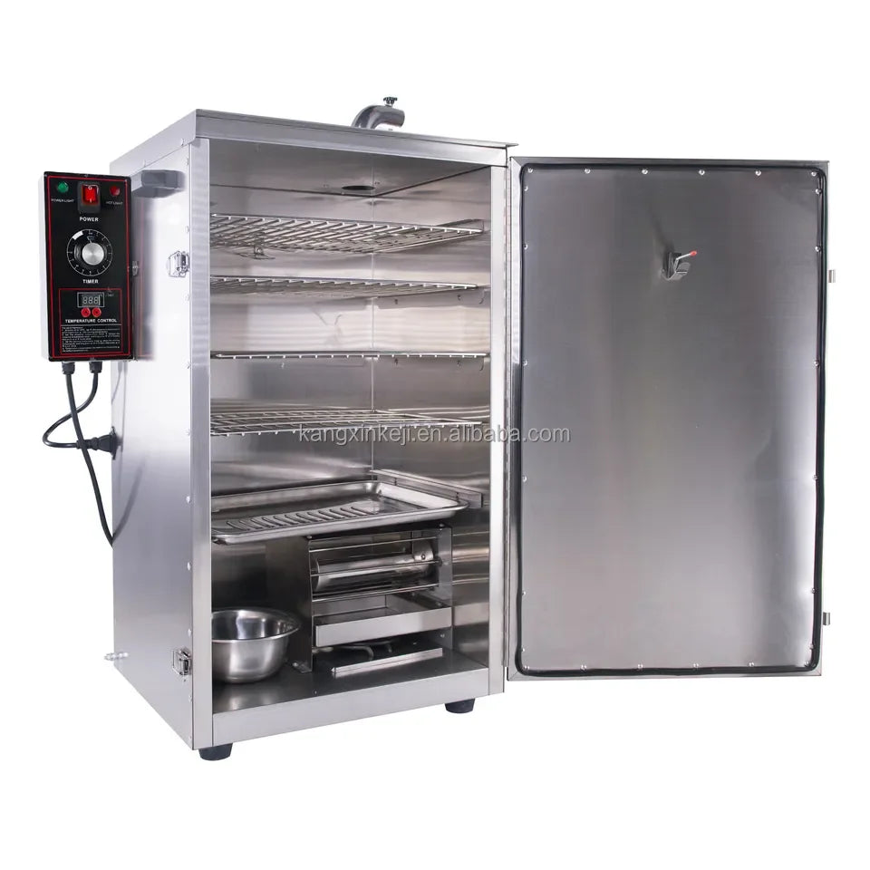 Multifunction House Smoker Heating Bacon Fish Meat Smoking Sausages Gas Type Big Smokers Chamber Room Smoke Machine