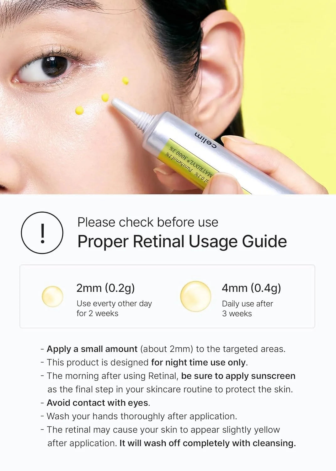 NEW Celimax 15mL Retinal Shot Tightening Booster Cream Organic Gel Moisturizer for Firming Wrinkles Fine Lines Minimizing Pores
