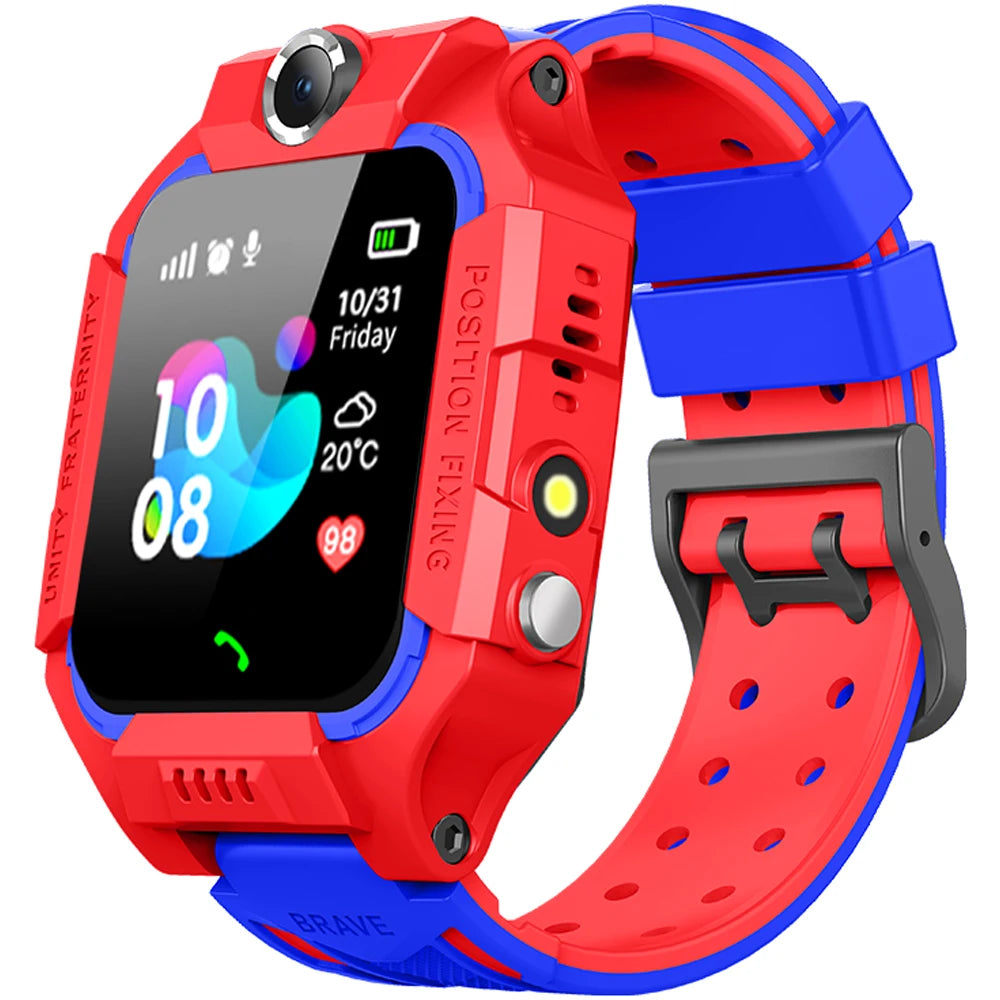 2025 Latest New square Q19 Kids Smart Watch Phone for Girls Boys Pedometer Fitness Tracker Touch Camera Anti Lost Alarm Clock