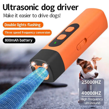 Handheld High-Frequency Dog Repellent ABS Material USB Rechargeable 120 DB Bark Control & Self-Defense Outdoor Gadget