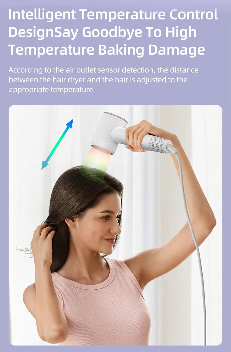 Auto-Adjusting Hair Dryer - Smart Distance Sensor for Salon Results, Ultra-Fast BLDC Motor & Ionic Care | Professional Power